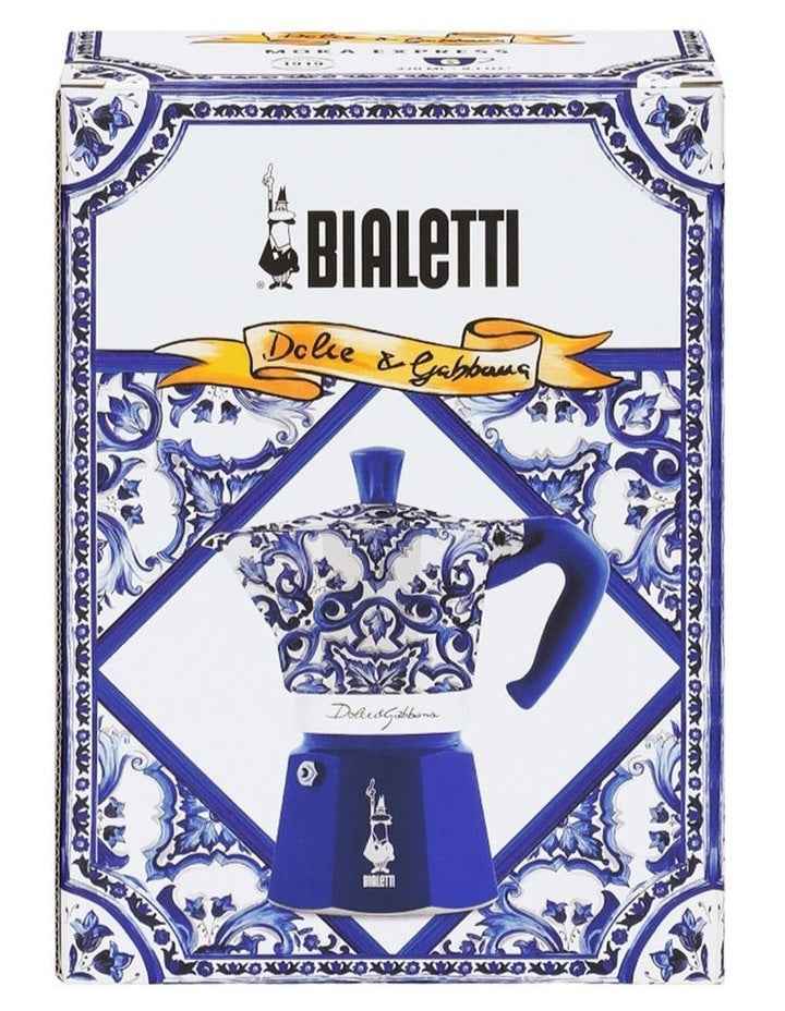 D&G Moka Express 6 Cup Blue Med