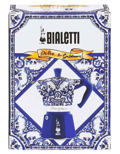 D&G Moka Express 6 Cup Blue Med