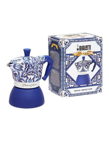 Moka Induction 4 Cup in Blue Med