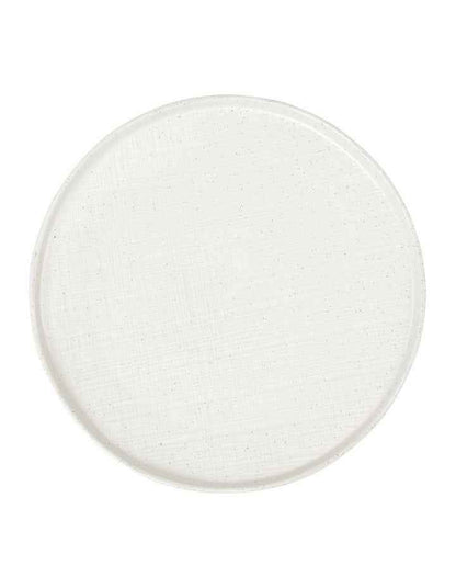 Onni High Rim Dinner Plate 26.5cm in Speckle White