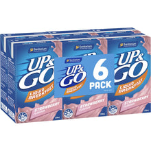 Sanitarium Up & Go Liquid Breakfast Strawberry 250mL x 6 pack