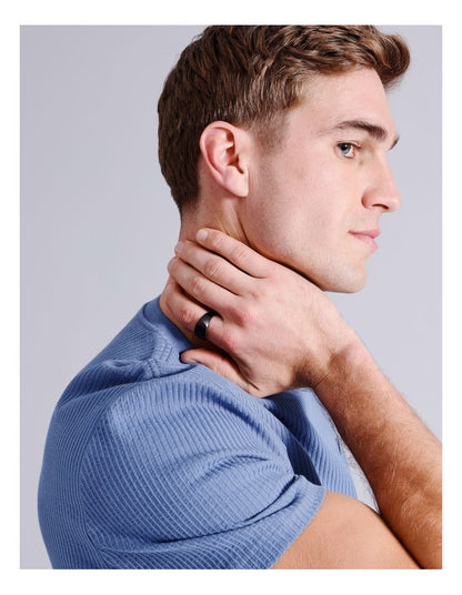 Signet L Ring in Black