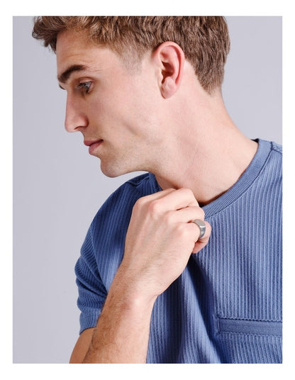 Signet S Ring in Silver