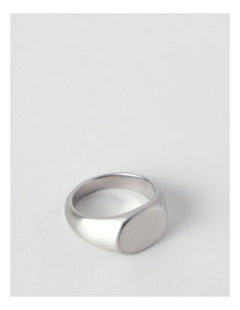Signet  L Ring in Silver