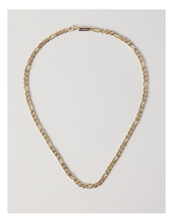 Figaro Chain Necklace in Gold