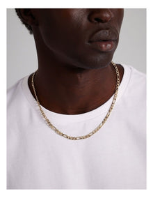 Figaro Chain Necklace in Gold