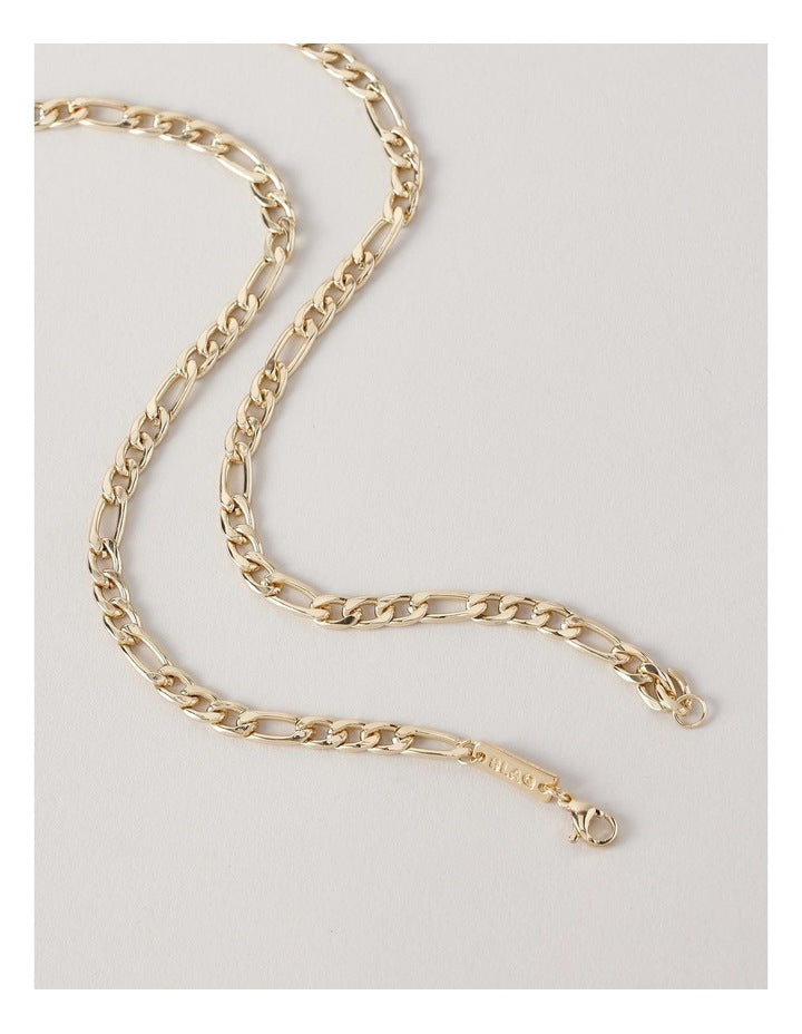 Figaro Chain Necklace in Gold