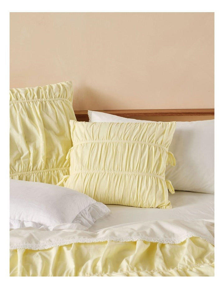 Layla Cushion 48x48cm in Lemon