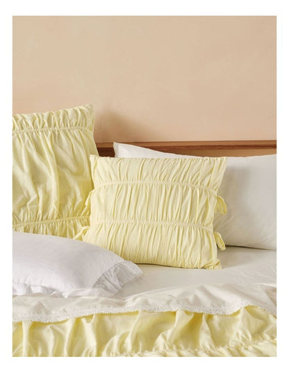 Layla Cushion 48x48cm in Lemon