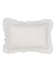 Nimes Ruffle Cushion 40x60cm in White