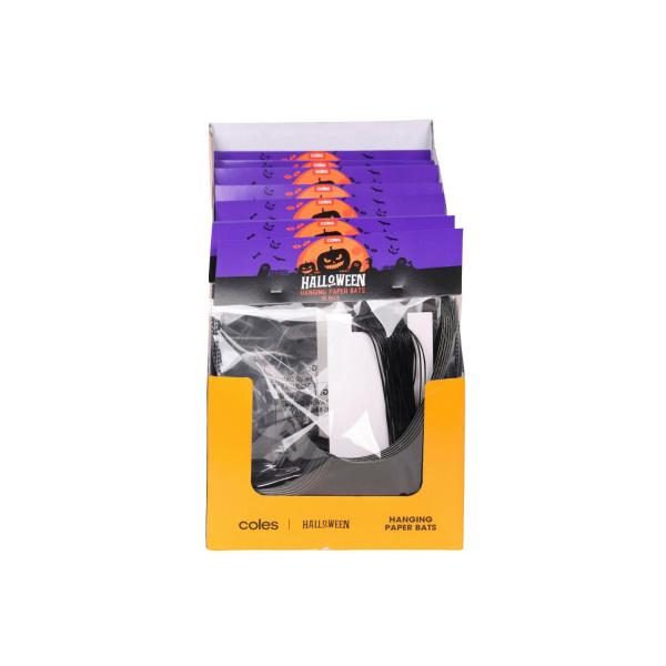 COLES HANGING PAPER BATS 10 PK