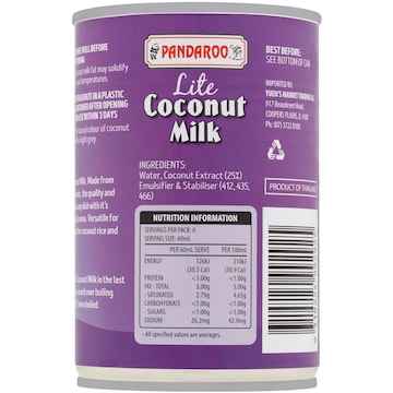 Pandaroo Lite Coconut Milk 400mL