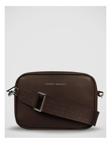 Plunder with Webbed Strap Crossbody Bag in Cocoa
