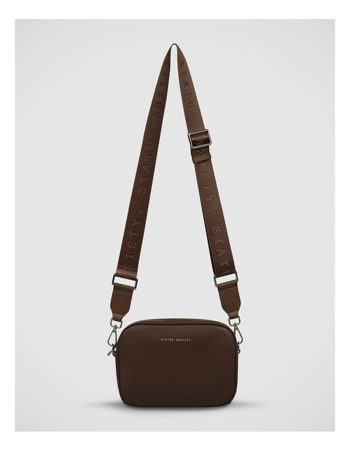 Plunder with Webbed Strap Crossbody Bag in Cocoa