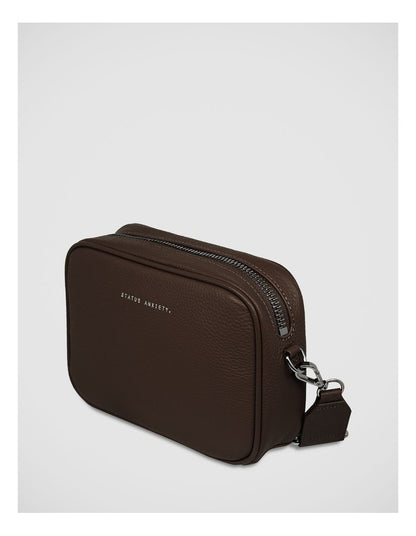 Plunder with Webbed Strap Crossbody Bag in Cocoa