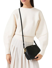 Dukes Ziptop Crossbody Bag in Black