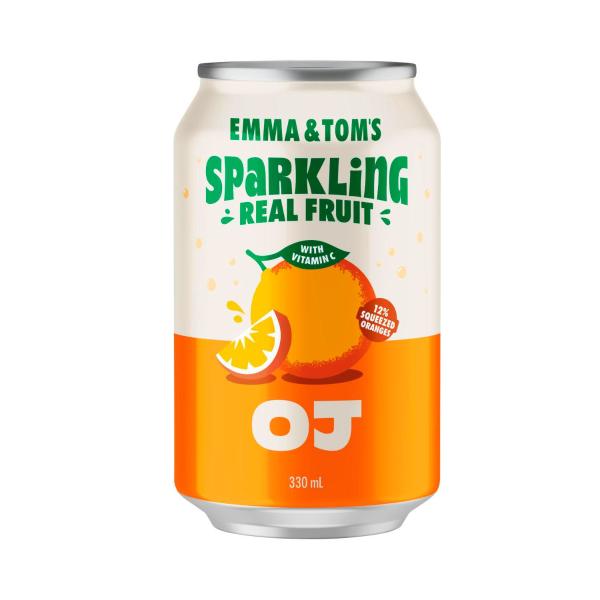 EMMA & TOM'S SPARKLING ORANGE JUICE 330ML
