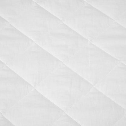 Cotton Top Fitted Mattress Protector - Double Bed, White