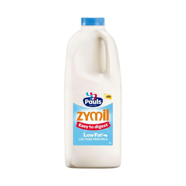 PAULS ZYMIL LACTOSE FREE LOW FAT MILK 2L