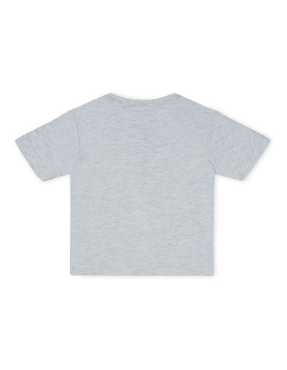 The New Nation Tee (0-2 Years) in Light Grey