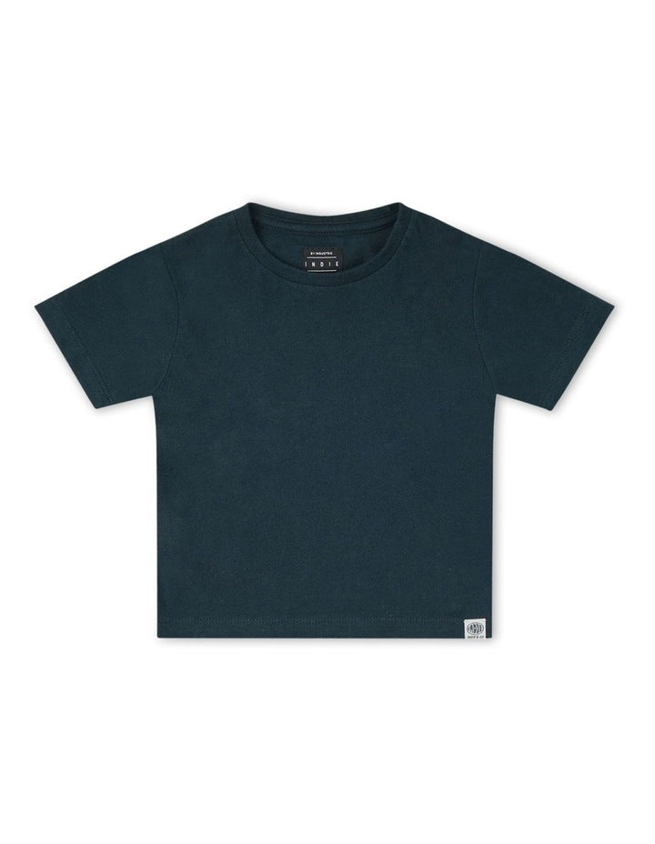 The New Nation Tee (0-2 Years) in Navy