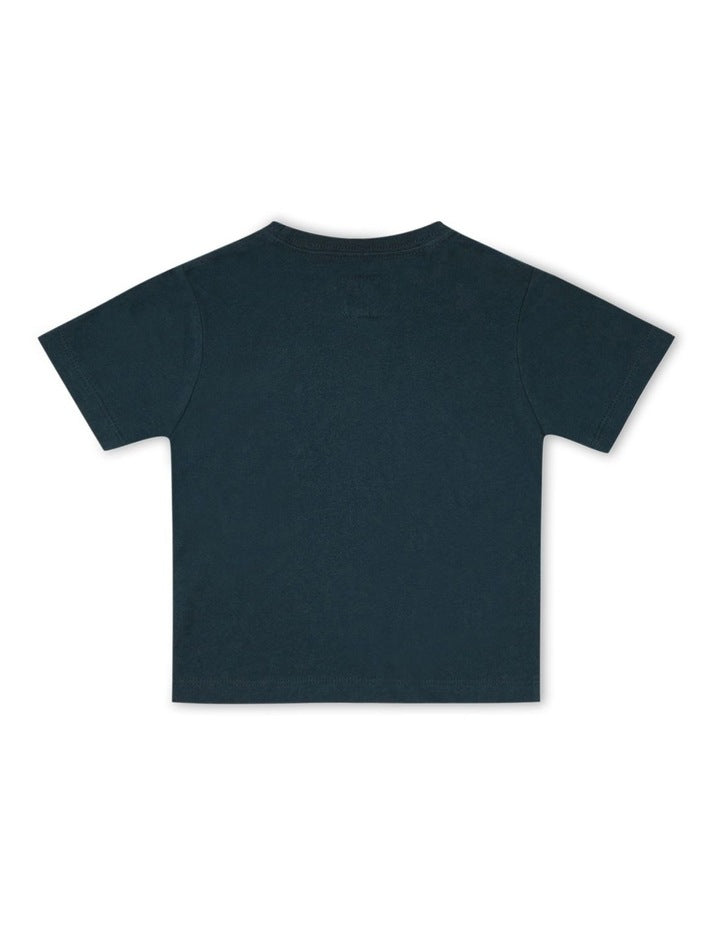 The New Nation Tee (0-2 Years) in Navy