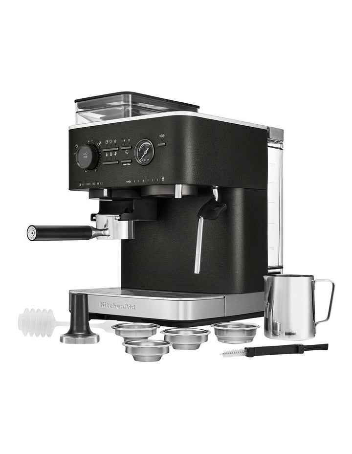 Semi Automatic Espresso Machine with Burr Grinder in Cast Iron Black 5KES6551ABK