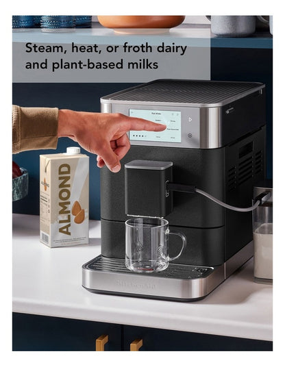 Fully Automatic Espresso Machine with Milk Container in Cast Iron Black 5KES8558ABK