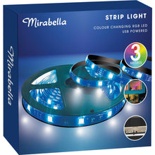 Mirabella Colour Changing Led Strip Light Usb 3 Metres Each