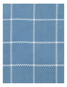 Pocket Square Check in Blue