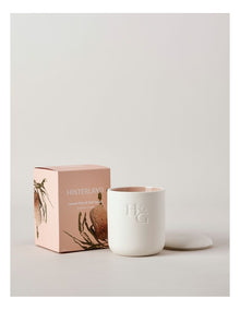 Hinterland Candle in Lemon, Pine & Salt Spray 250g in Pink