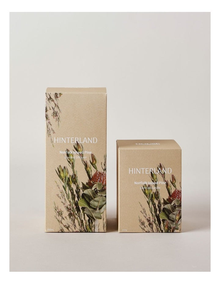 Hinterland Candle in Norfolk Island Pine 250g in Beige