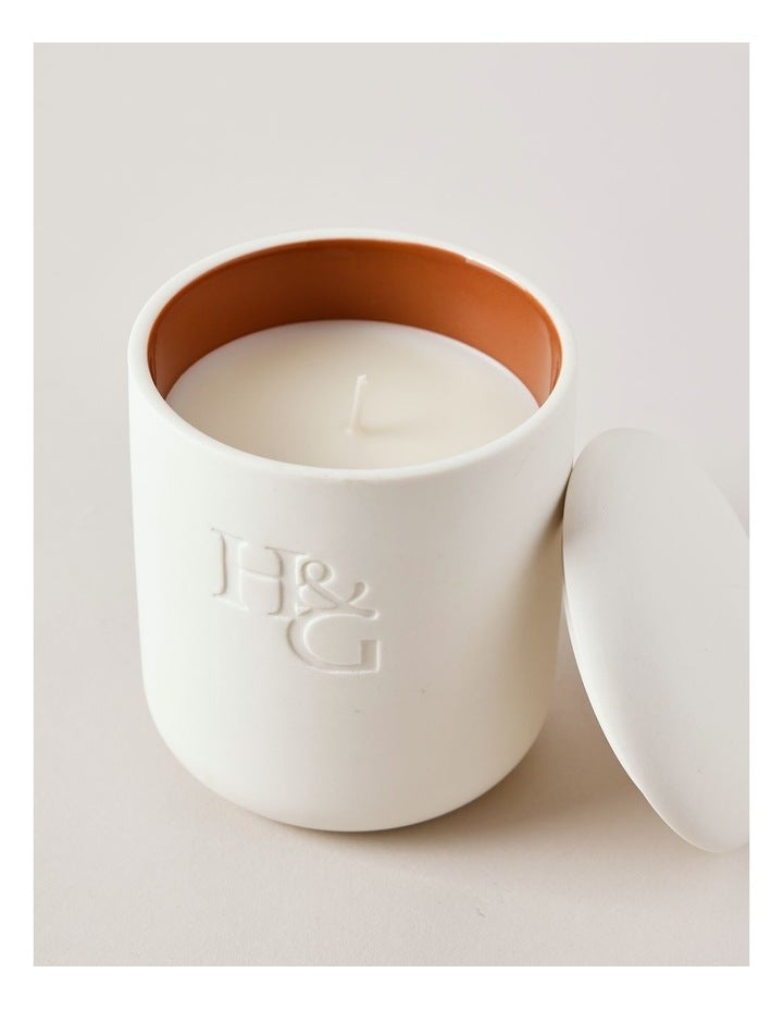 Hinterland Candle in Amber & Spice 250g in Brown