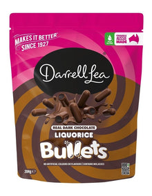 Dark Chocolate Liquorice Bullets 204g in Multi
