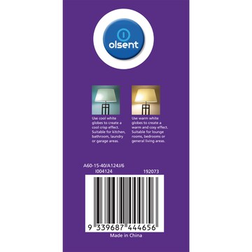 Olsent LED GLS ES 15.0W 1800Lm Cool White 2 pack