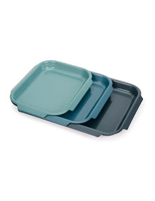 Nest Bake Three Piece Baking Tray Set in Blue