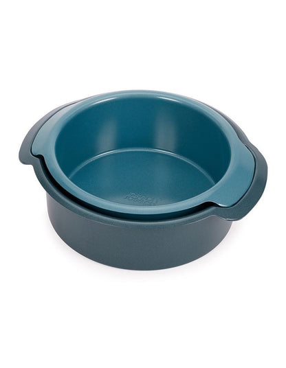 Nest Bake Set of Two Round Cake Tins 23cm & 20cm in Blue