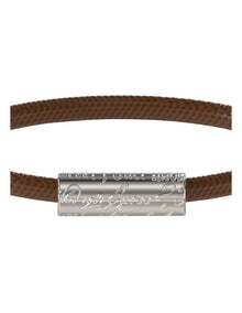 Inscription Bracelet in Brown