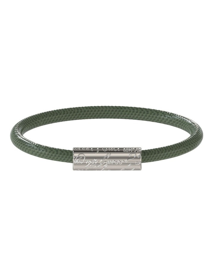 Inscription Bracelet in Green