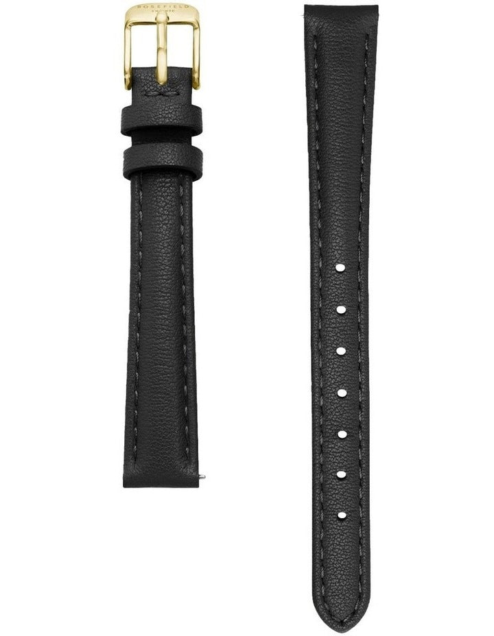 The Octagon XS Leather Watch in Black