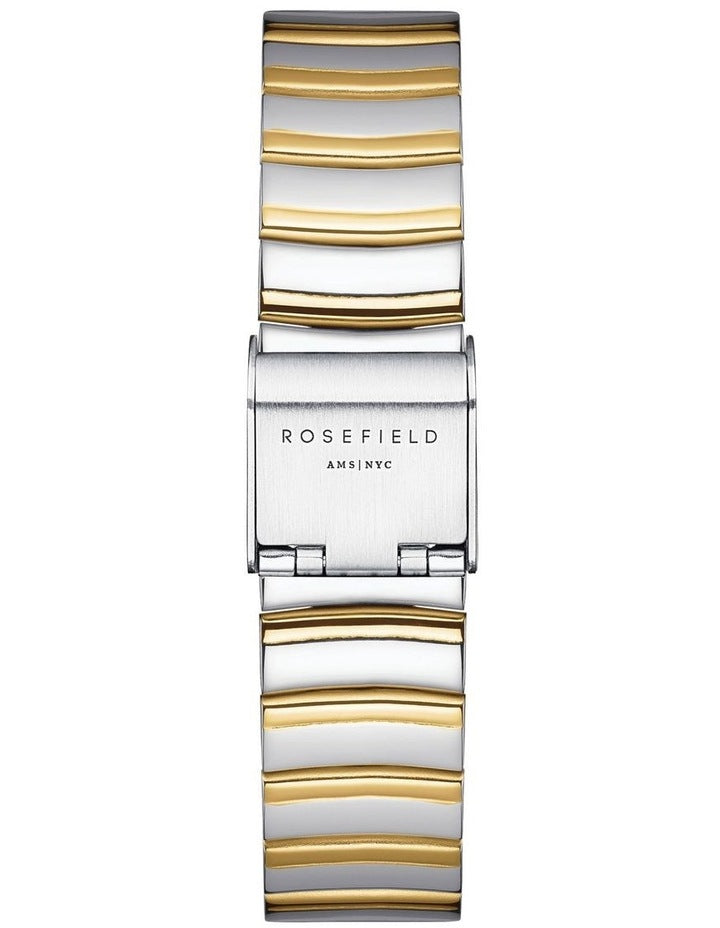 The Oval Half Moon Bracelet Watch in Two-Tone