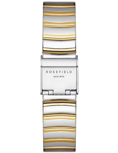 The Oval Half Moon Bracelet Watch in Two-Tone