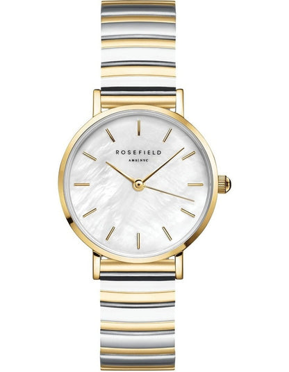 The Small Edit Half Moon Bracelet Watch in Two-Tone