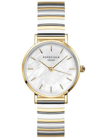The Small Edit Half Moon Bracelet Watch in Two-Tone