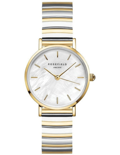 The Small Edit Half Moon Bracelet Watch in Two-Tone