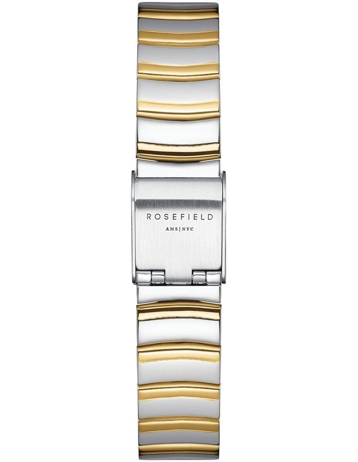 The Small Edit Half Moon Bracelet Watch in Two-Tone
