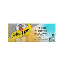 SCHWEPPES SPARKLING WATER PINEAPPLE COCONUT 10X375ML