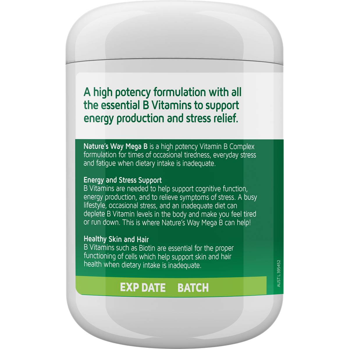 Nature's Way Vitamin B Energy Boost Tablets 200 pack