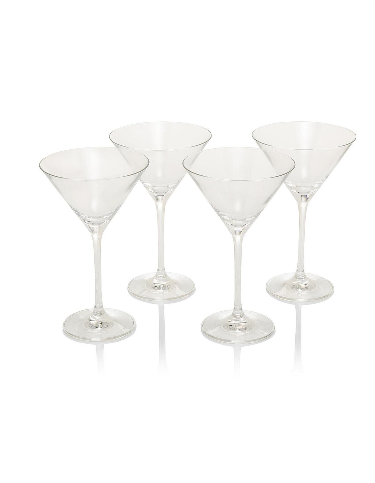 Capri Martini Glass Set of 4 210ml Clear