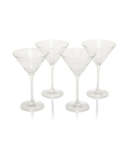 Capri Martini Glass Set of 4 210ml Clear
